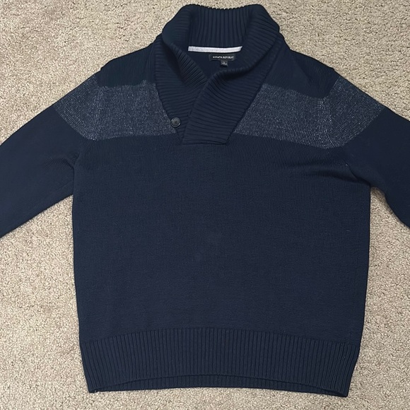Banana Republic Men's Dark Blue Cardigan Sweater - Picture 1 of 4